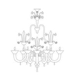 Arte di Murano 8-Light Chandelier